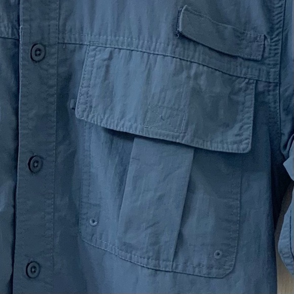 Clearwater Outfitters Blue Men's Fishing Outdoors Button Down Shirt Size Small - Picture 8 of 16